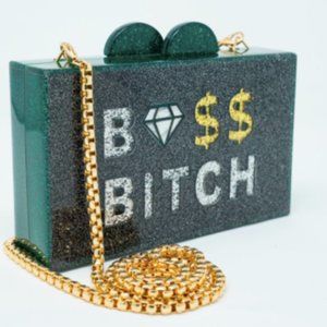 NWT Elizabeth Sutton Collection -Boss Bitch Clutch